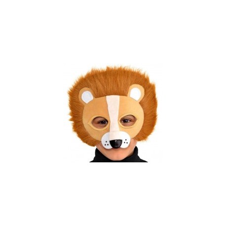 Maschera Leone con Capelli in Peluche