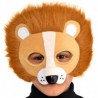 Maschera Leone con Capelli in Peluche