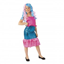 Costume Sirena Azzurro e Rosa per Bambina