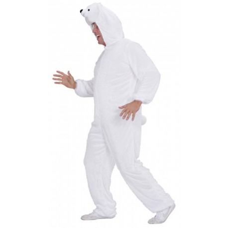 Costume Orso Polare Peluche Per Adulto