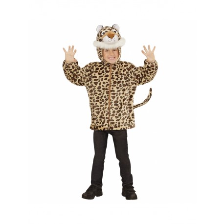 Costume da Leopardo in Peluche Morbido per Bambini