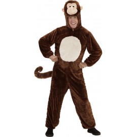 Costume Scimmia in Peluche per Adulti