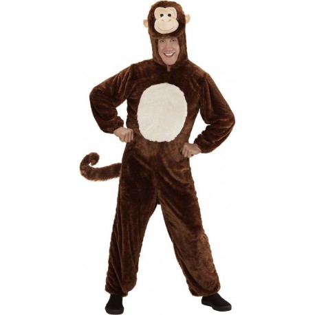 Costume Scimmia in Peluche per Adulti