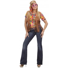 Costume da Hippie con Fiori Donna