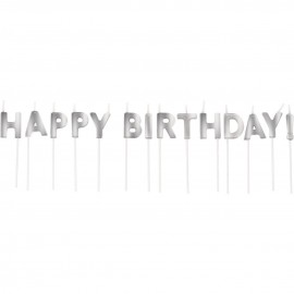 14 Candeline Happy Birthday Argento Online