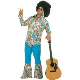 Costume da Uomo Blu Hippie