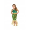 Costume da Sirena Verde e Oro per Bambina Shop 