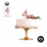 Candela Compleanno N 4 Metallizzata 8,5 cm Online