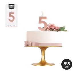 Candela Compleanno N 5 Metallizzata 8,5 cm Offerte