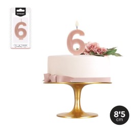 Candela Compleanno N 6 Metallizzata 8,5 cm Catalogo