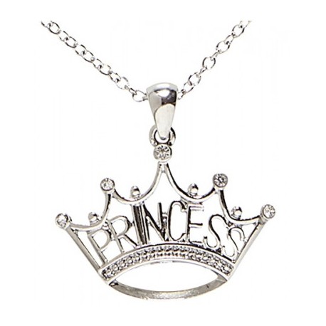 Collana con Corona e Scritta 'Princess'