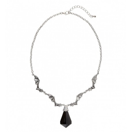 Collana con Pipistrelli e Gemma Nera