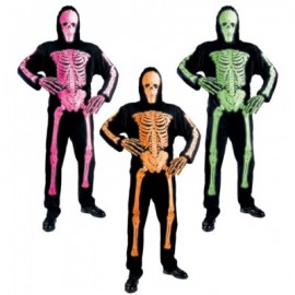 Costume da Scheletro Neon per Adulto