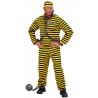 Costume da Carcerato Giallo per Uomo Economico