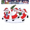 Adesivo con Trio Babbo Natale 40 cm Shop 