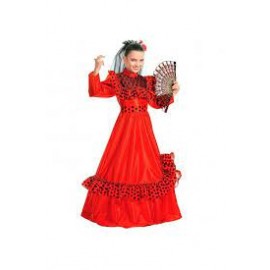 Costume da Flamenco a Pois Bambina Economico