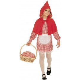 Costume da Cappuccetto Rosso a Quadretti Bambina Economico