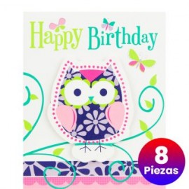 8 Inviti con Gufi Shop 8 Inviti con Gufi Shop
