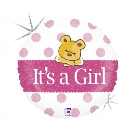 Palloncino It's a Girl con Orso 46 cm Shop