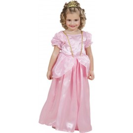 Costume da Principessa Rosa Cipria da Bambina Economico