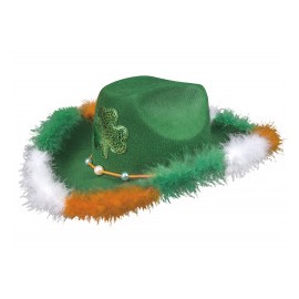 Sombrero de St. Patrick con Plumas