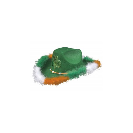Sombrero de St. Patrick con Plumas