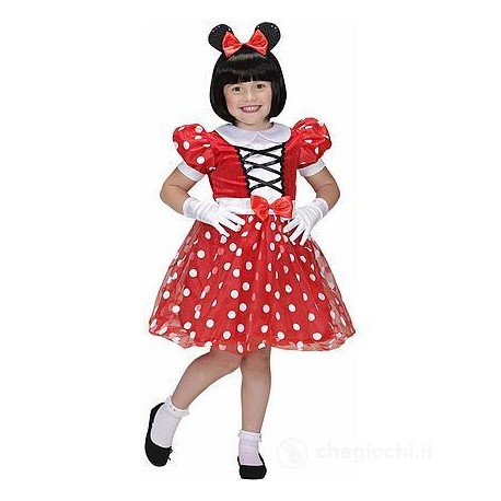 Costume da Topolina a Pois per Neonata Economico