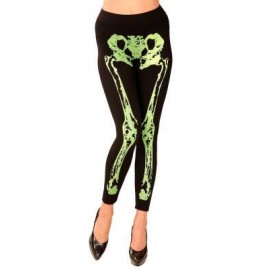 Leggings Esqueleto Fluorescente 75 Den