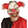 Maschera Mezza Faccia con Capelli da Clown Assassino