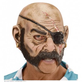 Maschera Integrale da Pirata a Bocca Aperta
