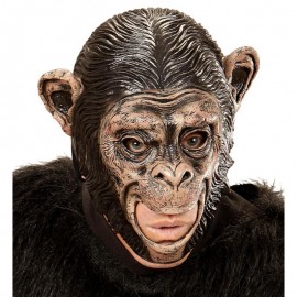 Maschera Integrale Scimpanzé a Bocca Aperta