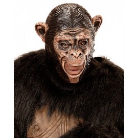 Maschera Integrale da Scimpanzè a Bocca Aperta per Bambini