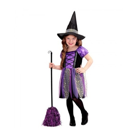 Costume da Strega Lilla per bambina Online