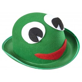 Cappello Verde con Rana di Feltro Economico