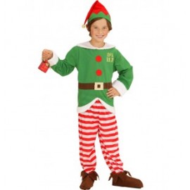 Costume da Elfo Aiutante di Babbo Natale per Bambini