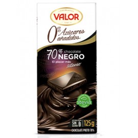 Tavolette Cioccolato Fondente Valor 70% Senza Zucchero