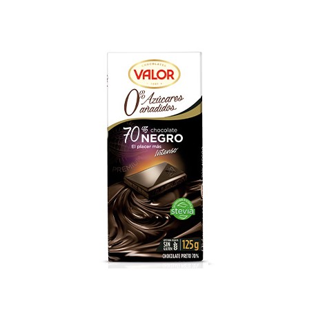 Tavolette Cioccolato Fondente Valor 70% Senza Zucchero