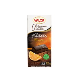 5 Tavolette Cioccolato 70% Arancia Senza Zucchero Valor