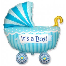 Palloncino Baby Shower Passeggino Bimbo 89 x 74 cm