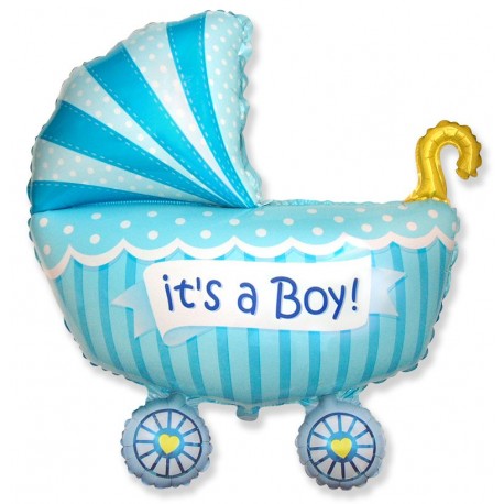 Palloncino Baby Shower Passeggino Bimbo 89 x 74 cm Online