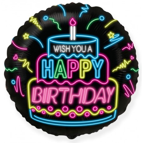 Palloncino Happy Birthday Neon 45 cm Compra
