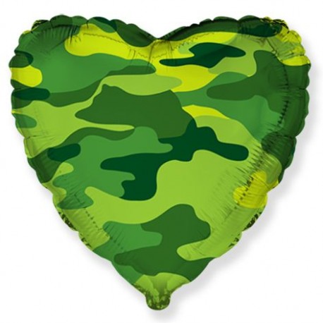 Palloncino Cuore Militare 45 cm