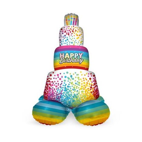 Palloncino a Torta Multicolore 72 cm Comprare