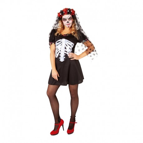 Costume Frida Catrina Adulto Economico