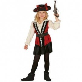 Costume da Pirata Bambina con Teschi Online