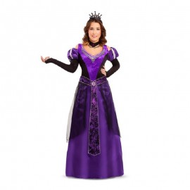 Costume da Regina Medievale Viola Economico