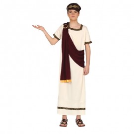 Compra Costume da Romano con Toga Rossa per Uomo