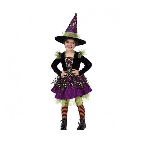 Costume da Strega a Pois Bambina Store