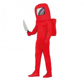 Costume Astronauta Rosso Adulto Economico