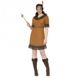 Costume da Nativa Americana Marrone Online